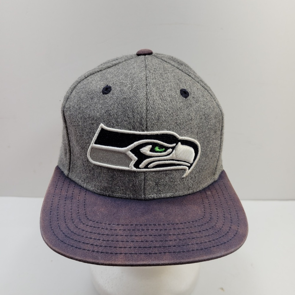 NFL Seattle Seahawks Sports Apparel Cap Hat Youth One Size Blue Gray Snapback